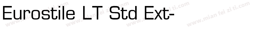 Eurostile LT Std Ext字体转换